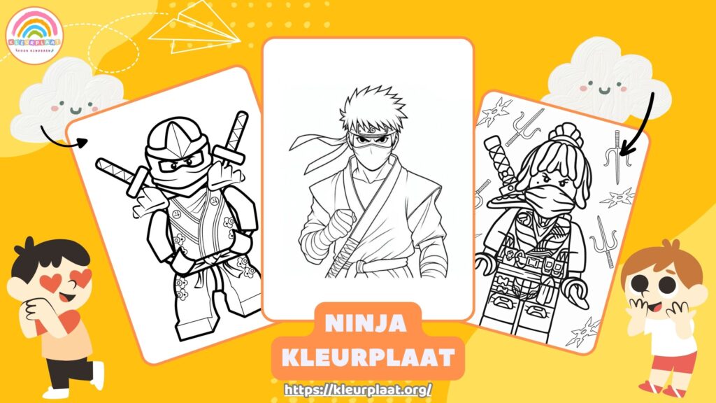 Ninja Kleurplaat