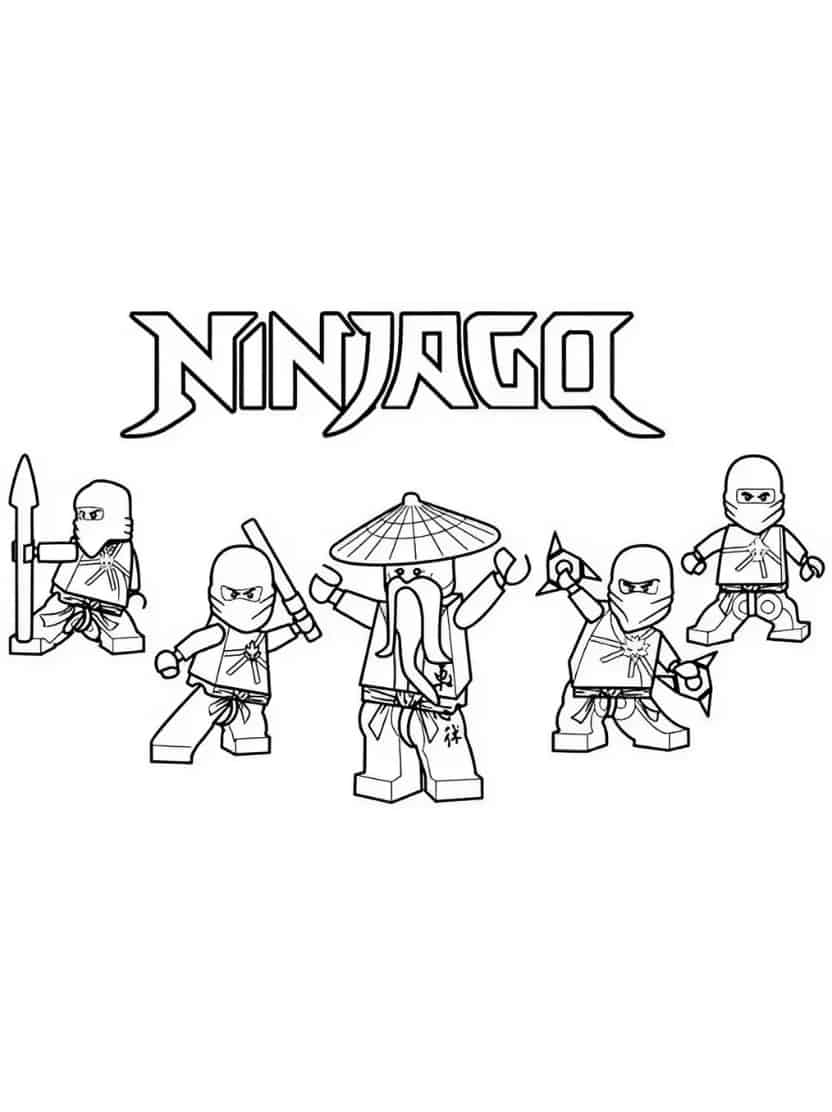 Ninjago Kleurplaat Afdrukbaar