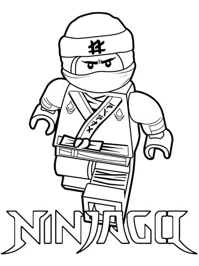 Ninjago Kleurplaat Schattig