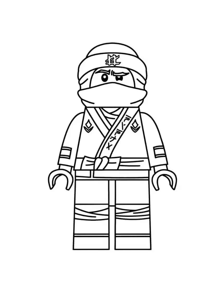 Ninjago Meester Kleurplaat