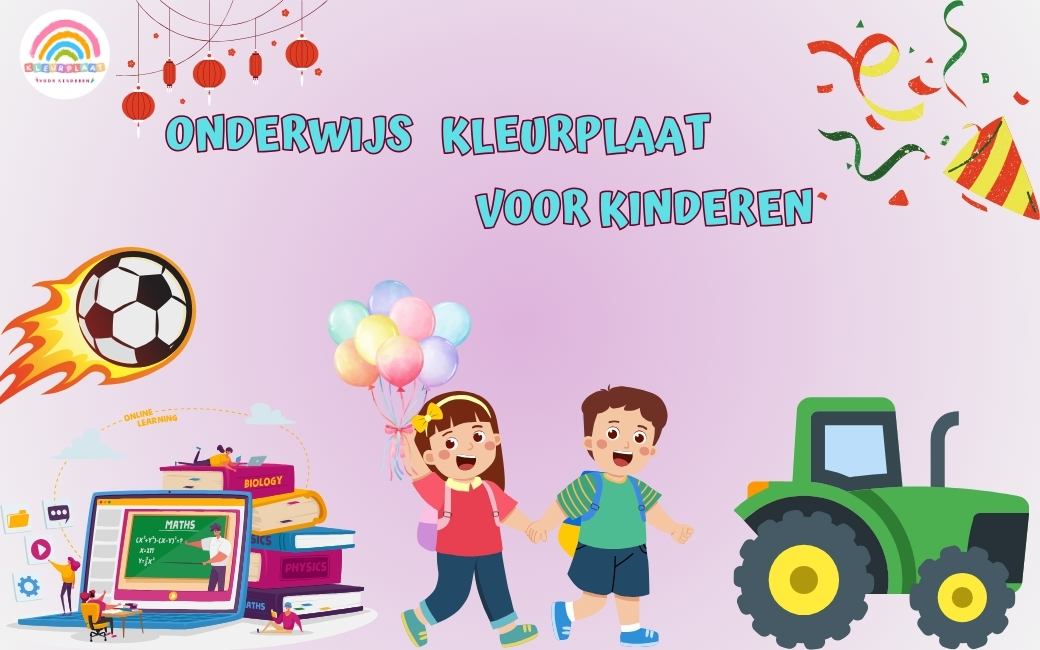 Onderwijs Kleurplaat Banner