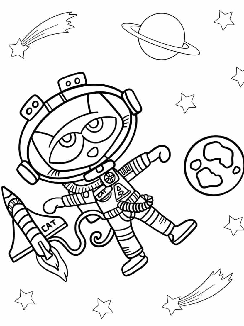 Pete The Cat Als Astronaut