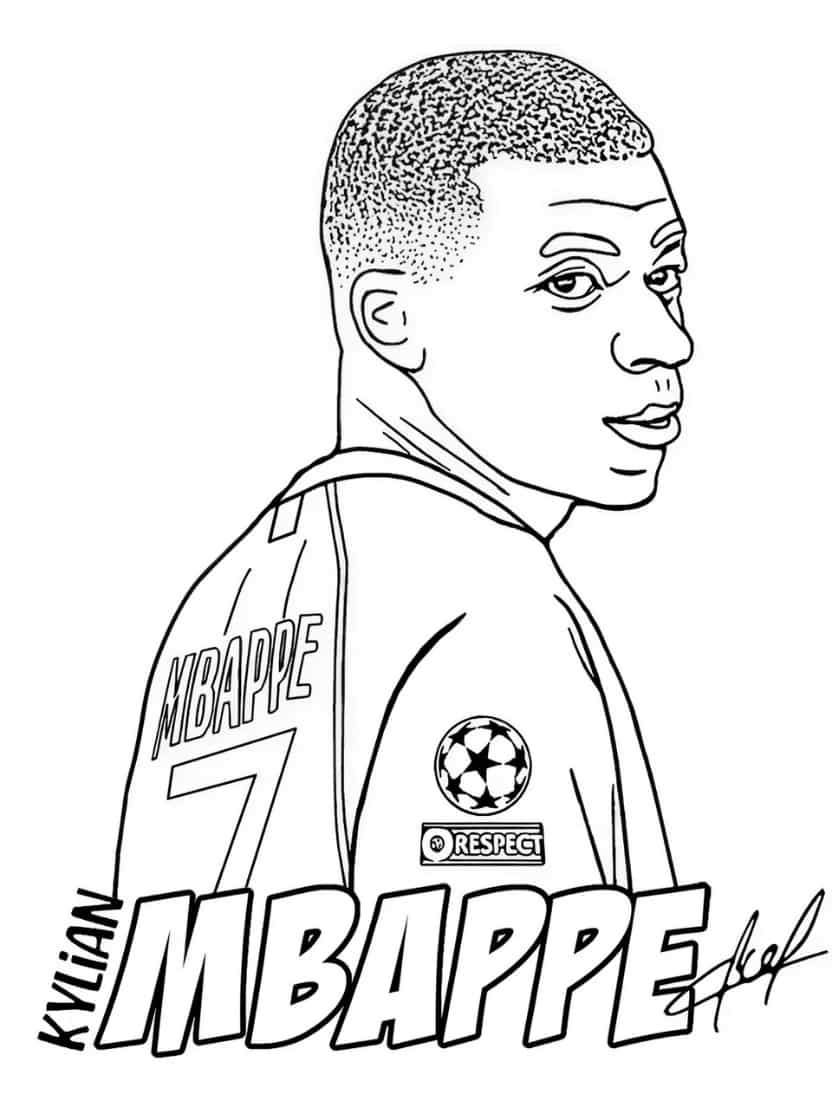 Portret Van Kylian Mbappe