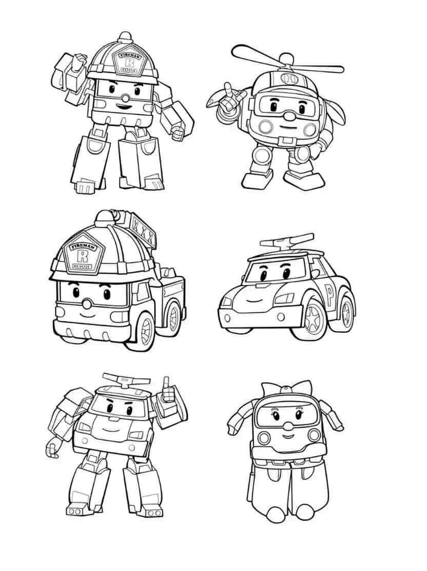 Robocar Poli En Alle Personages