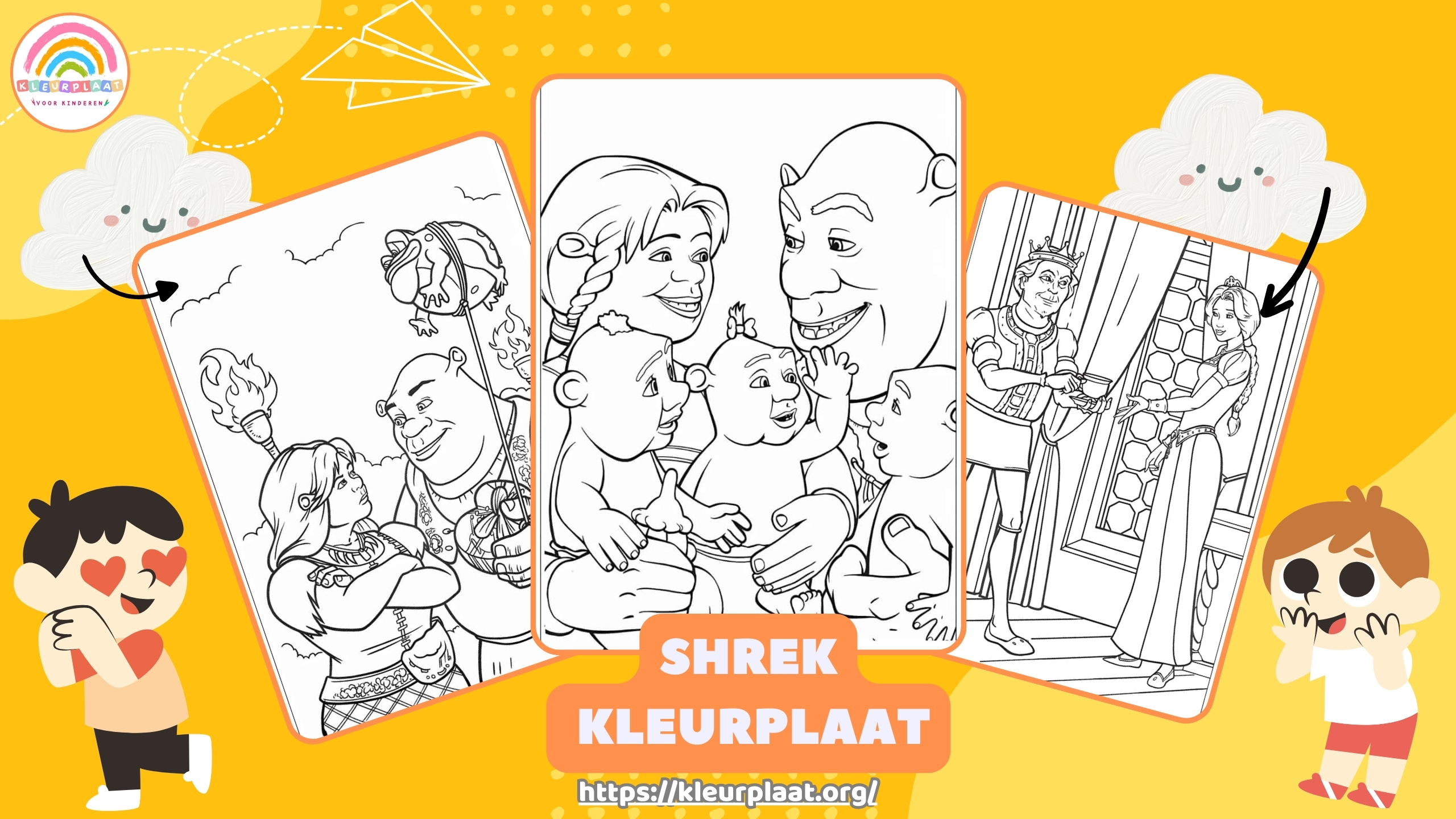 Shrek Kleurplaten