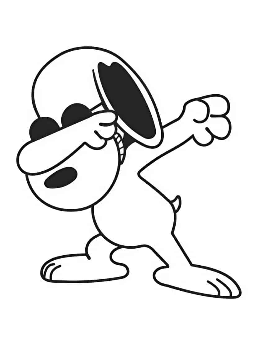 Snoopy Leuk Kleurplaat