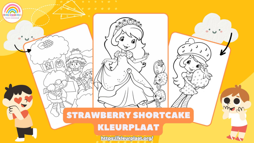 Strawberry Shortcake Kleurplaat