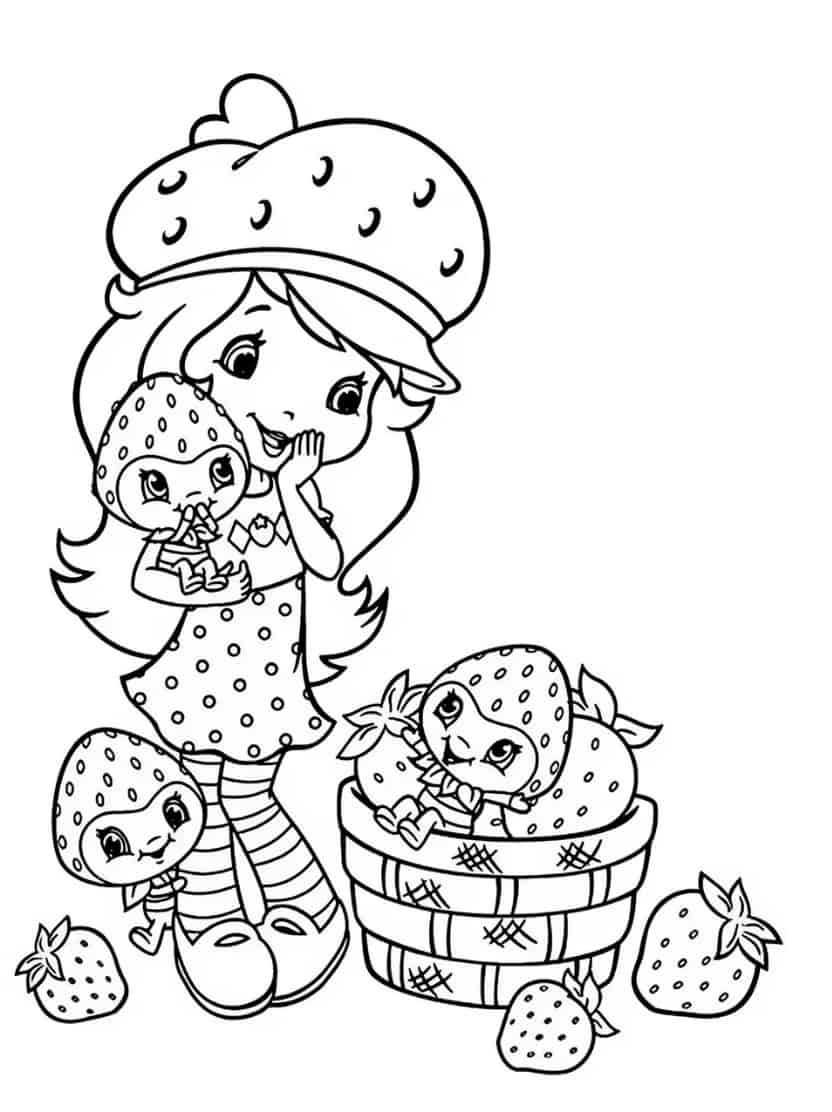 Strawberry Shortcake Kleurplaten Gratis