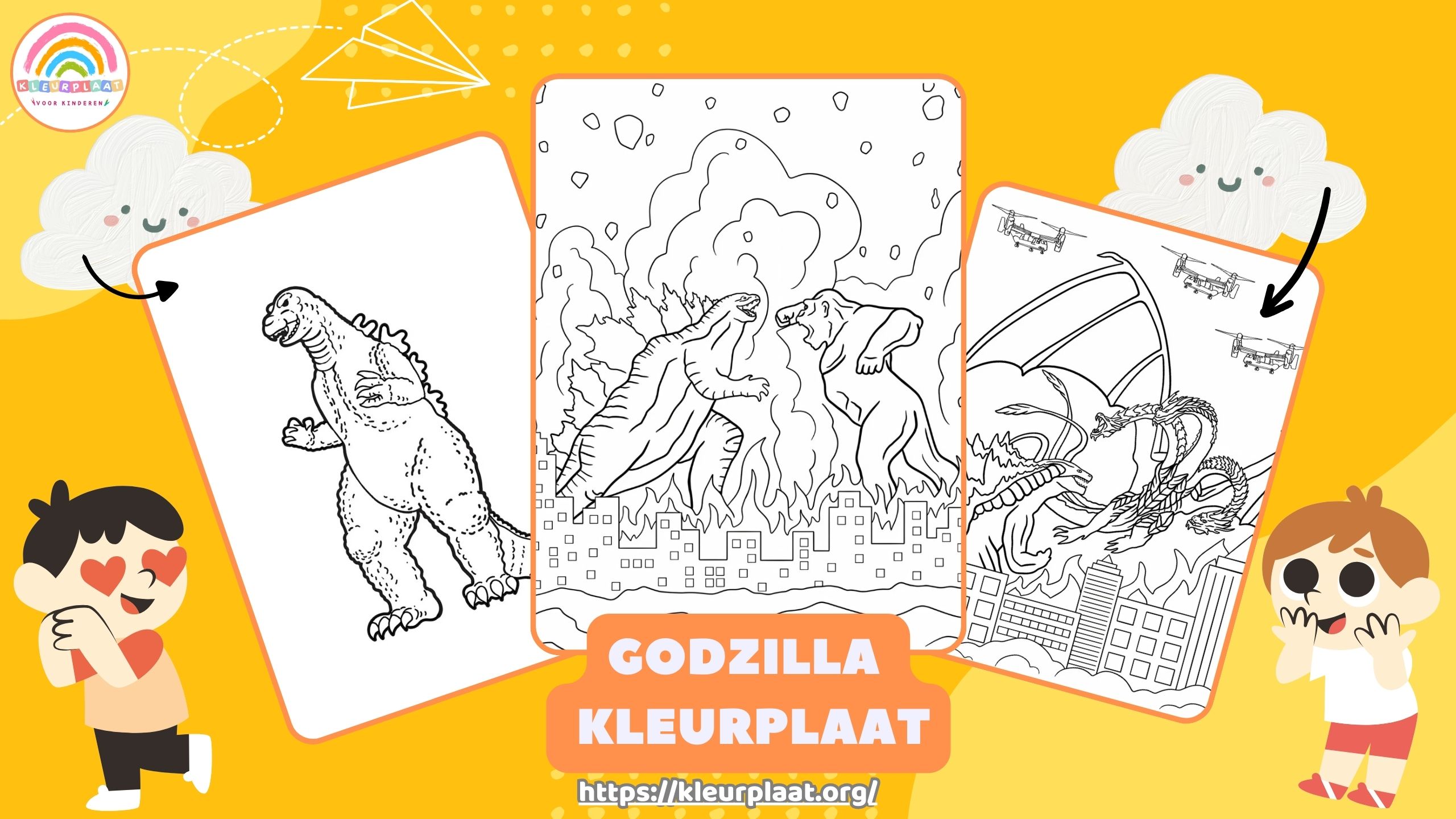 Godzilla Kleurplaat